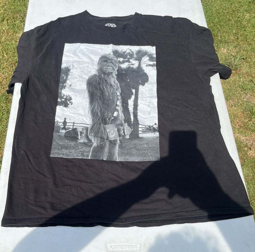 Star Wars Chewbacca Skateboard Graphic T-Shirt, Size XL